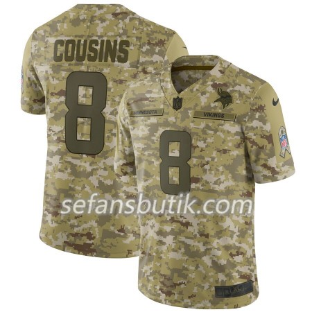 Minnesota Vikings Tröjor Kirk Cousins 8 Nike Salute to Service - Herr Minnesota Vikings Tröjor Kirk Cousins 8 Nike Salute to Service - Herr